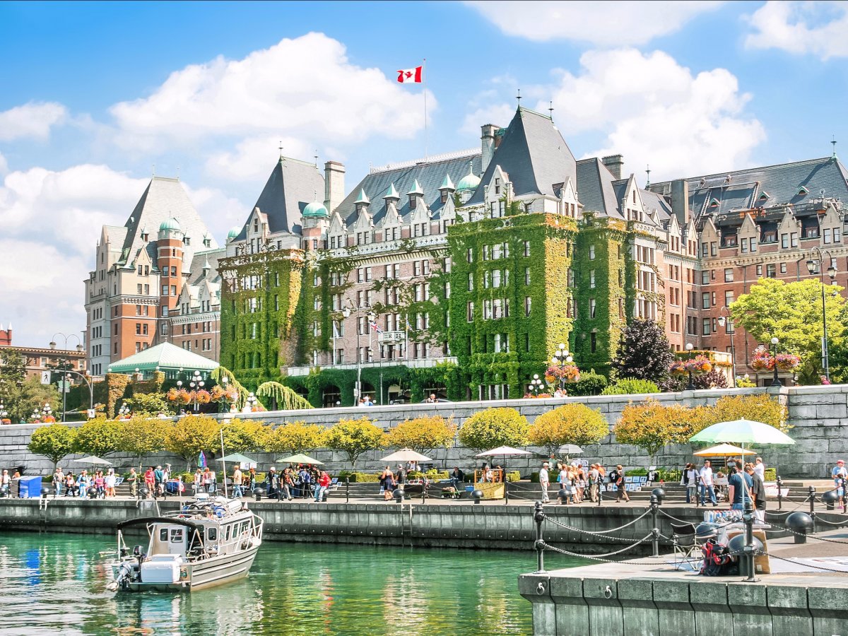Over on Vancouver Island, the charming city of Victoria receives more than 3 million tourists every year.