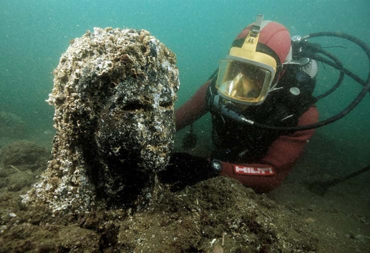 thành phố cổ Heracleion, thành phố chìm dưới nước, Hy Lạp cổ đại, ai cập cổ đại, 