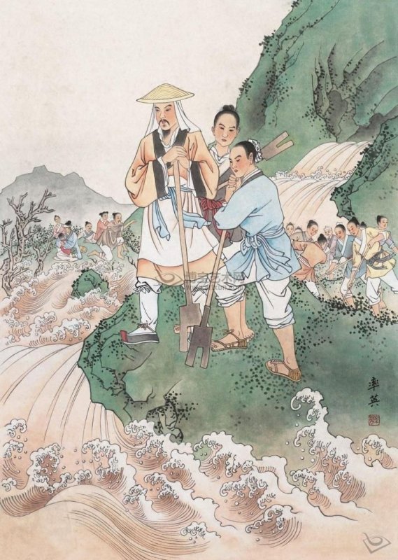 Truyền thuyết Đại Vũ trị thủy: Sức người không đủ, cần phải có trợ giúp của Thần linh truyền thuyết, đại vũ trị thủy, Bài chọn lọc,
